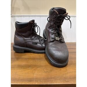 Red Wing Shoes Work Boots 606 Size 9,5 E2 Made In USA Leather ASTM F 2892-11 EH